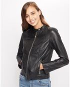 Veste en Cuir Kathy noire