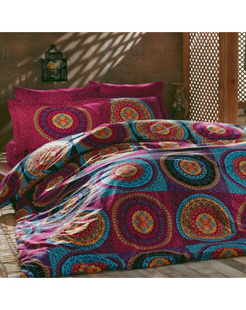Parure housse de couette  Gipsy multicolore