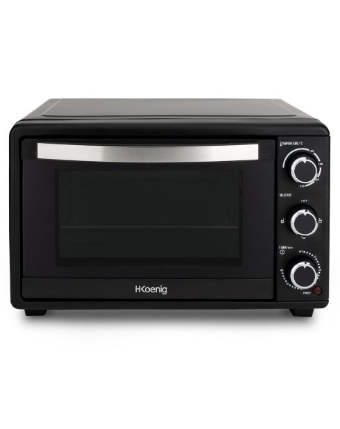 FO25 schwarzer Kompaktofen - 25L