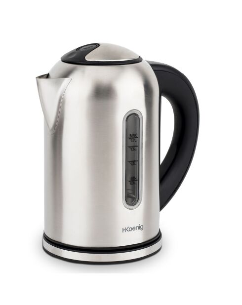 Bouilloire programmable BOE50 1.7L inox/noir - 2200W