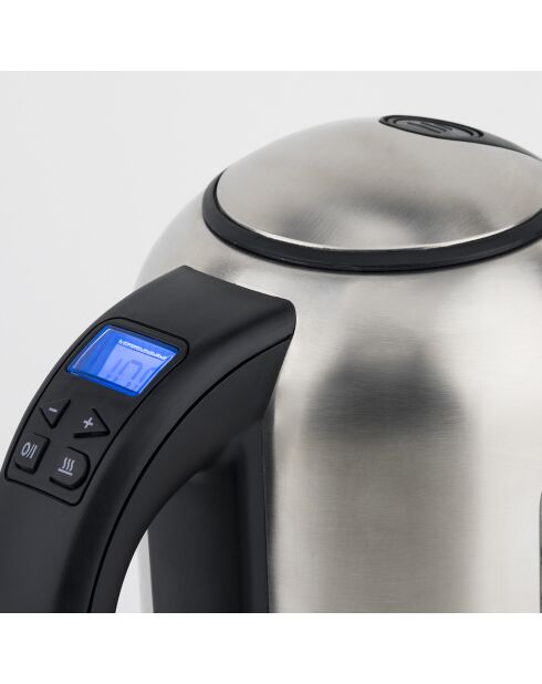 Bollitore programmabile BOE50 1.7L in acciaio inossidabile/nero - 2200W