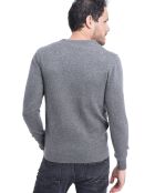 Pull en Cachemire & Soie mélangés gris