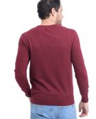 Pull en Cachemire & Soie mélangés bordeaux