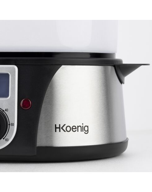 Vaporiera VAP12 in acciaio inossidabile/nero