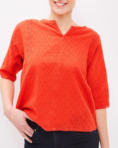 Henne Flame Top van 100% katoen