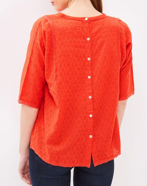 Henne Flame Top van 100% katoen