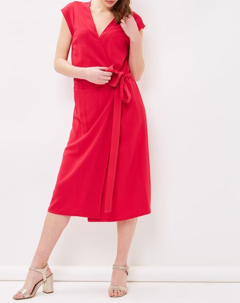 Robe portefeuille Roulette magenta
