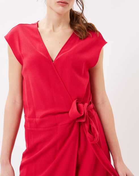 Robe portefeuille Roulette magenta