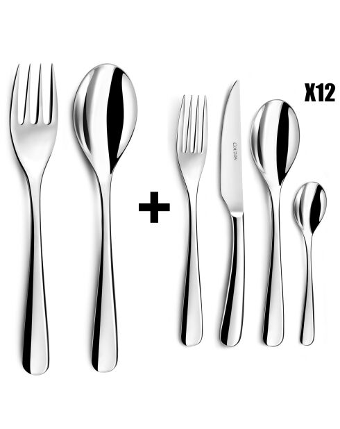 Ménagère Inox Iris - 50 pièces