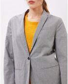 Veste blazer Violonist micro pied-de-poule grise