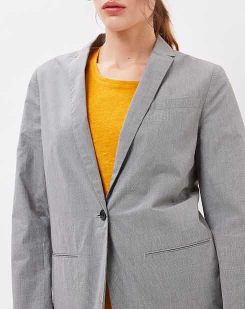 Veste blazer Violonist micro pied-de-poule grise
