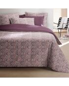 Juego de funda de edredón de satén 100% algodón Purple Flux