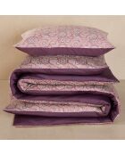 Juego de funda de edredón de satén 100% algodón Purple Flux