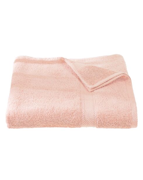 Drap de Bain Collection H rose clair - 100x150 cm