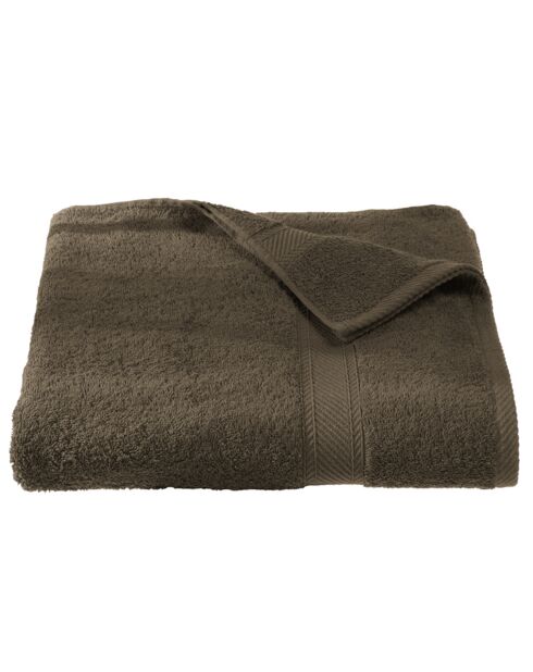 Drap de Bain Collection H marron foncé - 100x150 cm