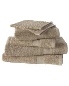 Collection H taupe grijze badset - 6 stuks