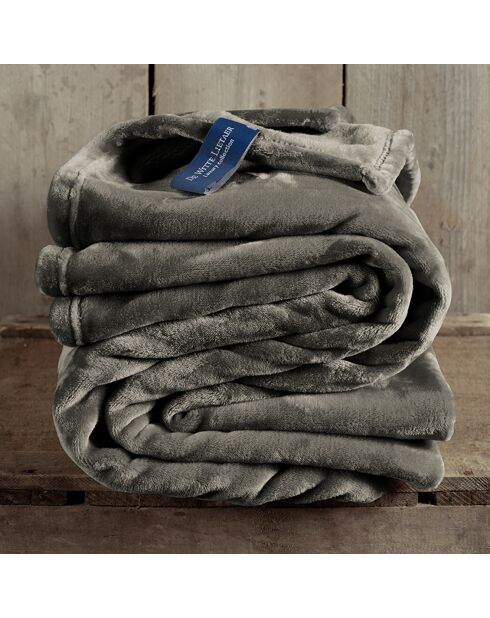 Plaid Cosy taupe foncé - 150x200 cm
