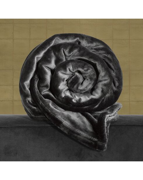 Plaid Cosy anthracite - 150x200 cm