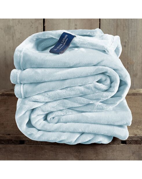 Plaid Cosy bleu glace - 150x200 cm