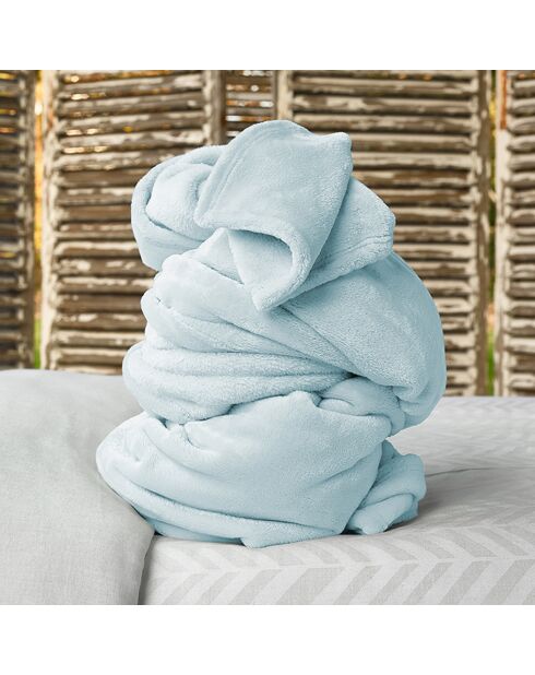 Plaid Cosy bleu glace - 150x200 cm