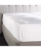 Protector de colchón blanco Swan - 140x200 cm