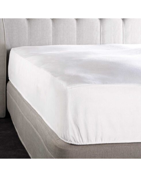 Protector de colchón blanco Swan - 140x200 cm
