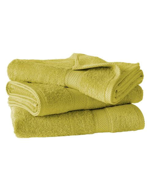 3 Draps de Douche Collection H pistache