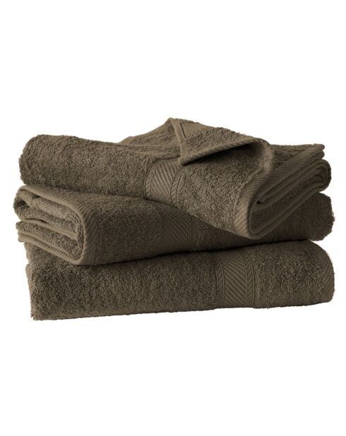 3 donkerbruine douchelakens uit de H-collectie