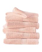 6 hellrosa Badetücher aus der H-Kollektion