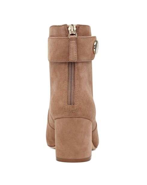 Bottines en Cuir Livia marron - Talon 6 cm
