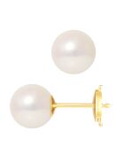 Orecchini in oro giallo rosa bianco giapponese con perle coltivate Akoya