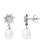 Boucles d'oreilles Argent Perles d'Eau Douce blanc naturel