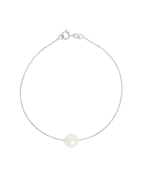 Bracelet Argent Perle d'Eau Douce blanc naturel
