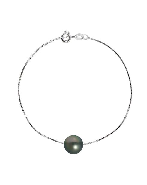 Bracelet Argent Perle de Tahiti noire