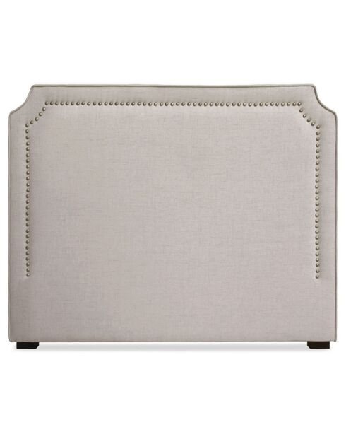 Kopfteil Milana aus beigem Stoff - 140 cm