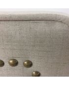 Kopfteil Milana aus beigem Stoff - 140 cm