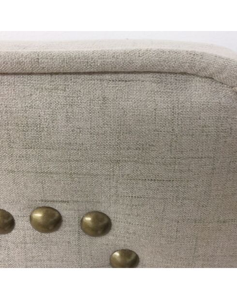 Kopfteil Milana aus beigem Stoff - 140 cm