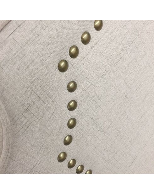 Kopfteil Milana aus beigem Stoff - 140 cm