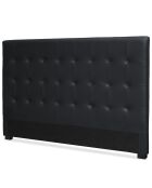 Luxor zwart hoofdbord - 180 cm