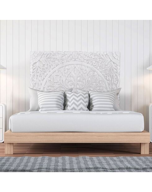 Testiera Flora bianca - 140 cm