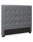 Tête de lit Luxor grise - 140 cm