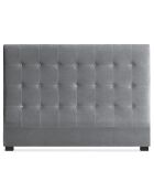 Tête de lit Luxor Velours argentée - 160 cm