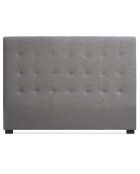 Tête de lit Luxor tissu taupe - 160x122 cm