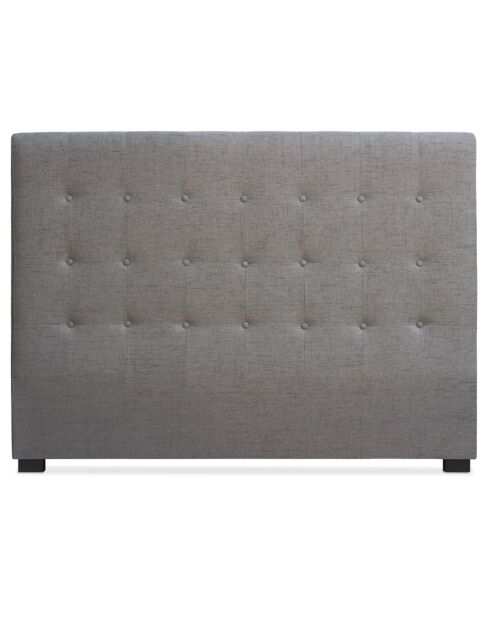 Tête de lit Luxor tissu taupe - 160x122 cm