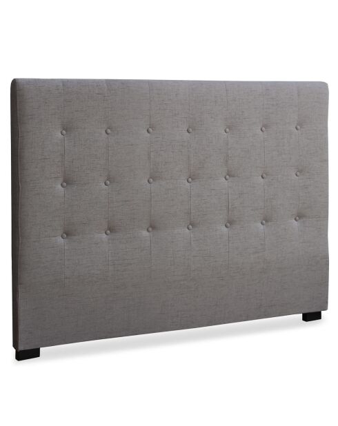 Tête de lit Luxor tissu taupe - 160x122 cm