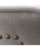 Tête de lit Milana tissu taupe -  140 cm