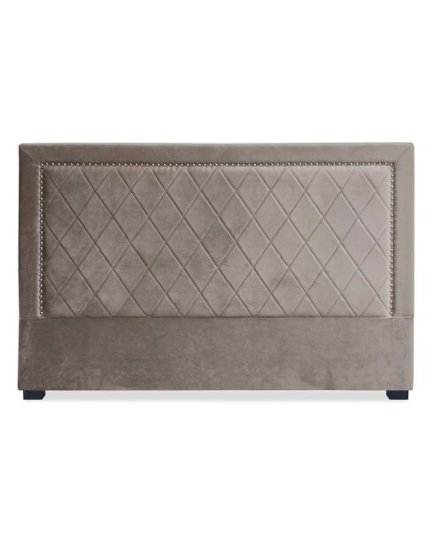 Cabecero Meghan de terciopelo marrón - 180x120 cm