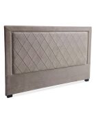 Cabecero Meghan de terciopelo marrón - 180x120 cm