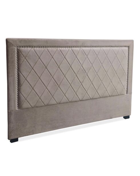 Cabecero Meghan de terciopelo marrón - 180x120 cm