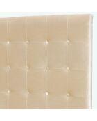 Luxor Velours beige hoofdbord - 160 cm